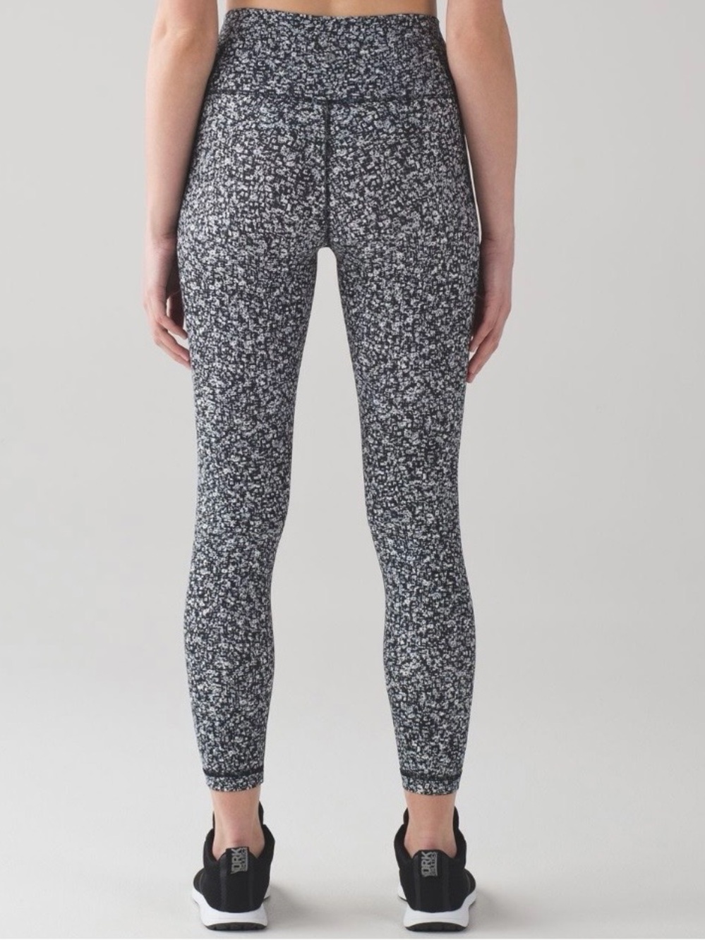 Lululemon Wunder Under Hi-Rise 7/8 Tight Full-On Lux Daisy Dust Alpine sz 8 EUC